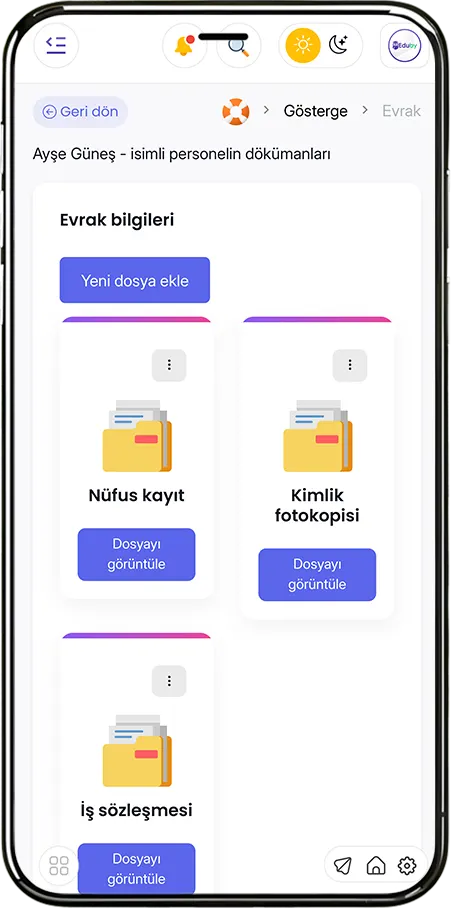 Doküman Modülü - Öğretmen CV, Bordro ve Sözleşme Arşivi | Güvenli Belge Yönetimi