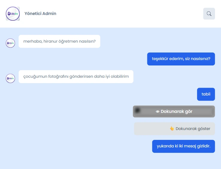 Mesaj Gizleme Modülü - Kişisel Görünüm Kontrolü, Medya Gizleme ve Yönetici Denetimi